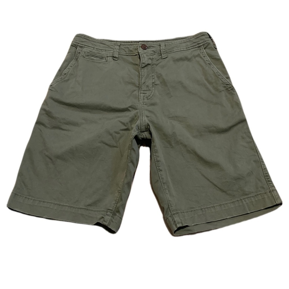 💜 American Eagle Outfitters Olive Green Chino Shorts - Size 30 - Extreme Flex